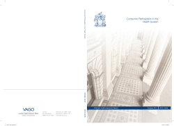 Consumer Participation in the Health System