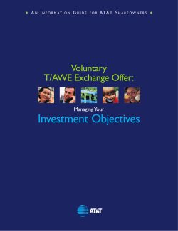 T/AWE Exchange Offer