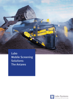 Lubo Mobile Screening Solutions: The Antares