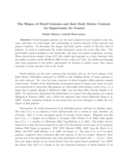 The Shapes of Dwarf Galaxies and their Dark Matter Content: An