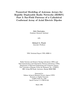 Numerical Modeling of Antenna Arrays for Rapidly