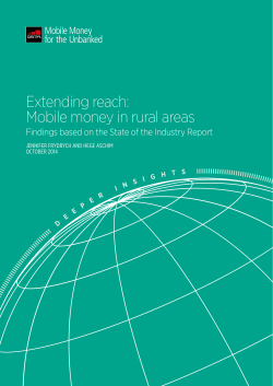 Extending reach: Mobile money in rural areas
