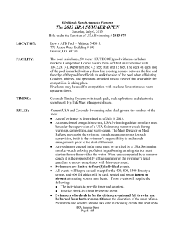 The 2013 HRA SUMMER OPEN