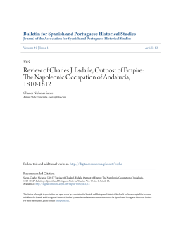 Review of Charles J. Esdaile, Outpost of Empire: The Napoleonic