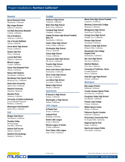 Project Installations: Northern California