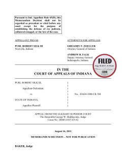 Purl Robert Silk III v. State of Indiana