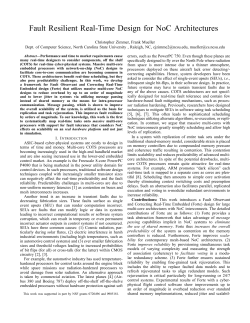 Fault Resilient Real-Time Design for NoC Architectures
