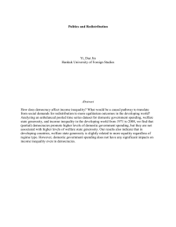 Democracy and Inequality in the Developing World