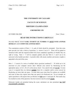 Page 1 of 15 - University of Calgary