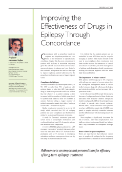 Improving the Effectiveness of Drugs in Epilepsy Through