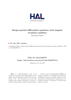 Integro-partial differential equations with singular terminal condition