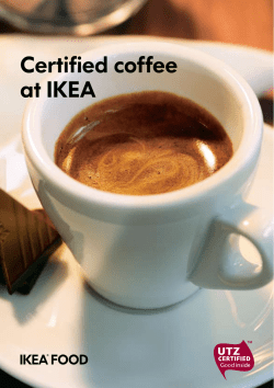 Certified coffee at IKEA