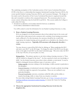 The underlying assumption of the Curriculum section of the Course