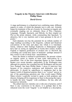 Tragedy in the Theatre: Interview with Director Phillip Mann David