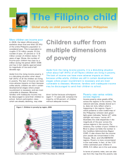 Children suffer from multiple dimensions of poverty