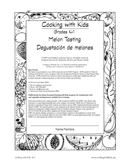 Melon Tasting (English) - NMSU ACES