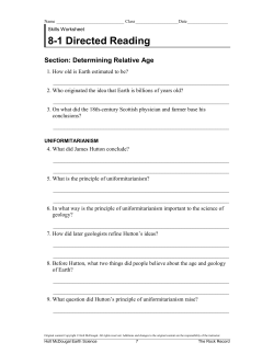8-1 Directed Reading