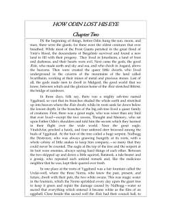 HOW ODIN LOST HIS EYE Chapter Two