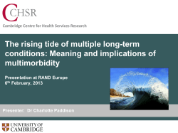 The rising tide of multiple long-term conditions