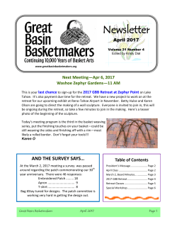 Newsletter - Great Basin Basketmakers