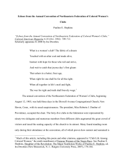 Echoes from the Annual Convention of Northeastern Federation of