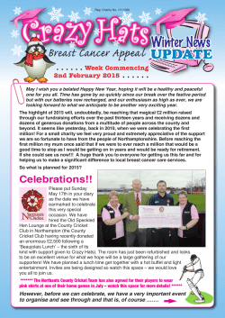 Winter News - Crazy Hats Breast Cancer Appeal