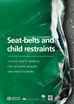 Seat-belts and child restraints - Global Road Safety Partnership