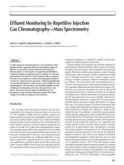 Effluent Monitoring by Repetitive Injection Gas Chromatography