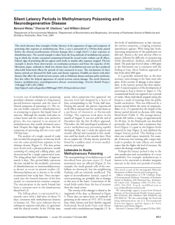 Silent Latency Periods in Methylmercury Poisoning