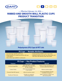 RIBBED AND SMOOTH WALL PLASTIC CUPS PRODUCT
