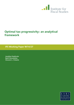 Optimal tax progressivity: an analytical framework