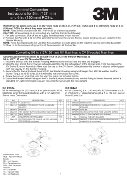 General Conversion Instructions for 5 in. ( 27 mm) and 6 in.