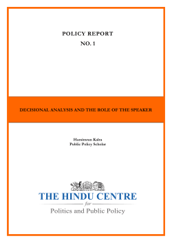 Decisional Analysis and Role of the Speaker