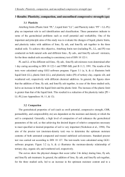 3 Results: Plasticity, compaction, and unconfined compressive