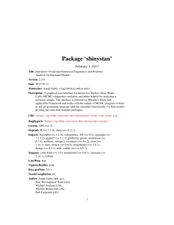 Package `shinystan`