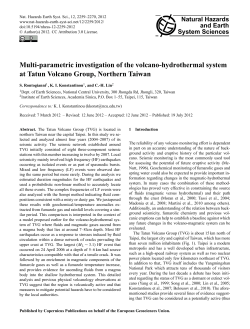 Multi-parametric investigation of the volcano-hydrothermal