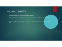 Magna Carta (1215) - Mater Academy Lakes High School