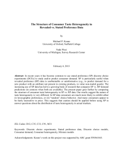 The Structure of Consumer Taste Heterogeneity in