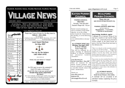 Eaton Parish Council Scalford Scalford Parish Council Parish Council