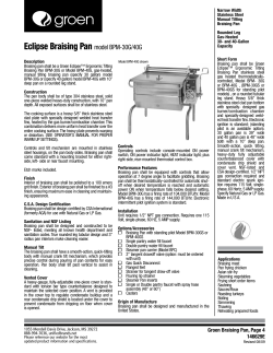 Eclipse Braising Pan model BPM