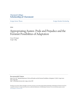 Appropriating Austen: Pride and Prejudice and the Feminist