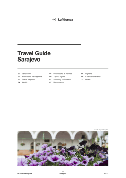 Sarajevo | Lufthansa &reg; Travel Guide