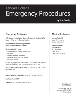 Emergency Procedures