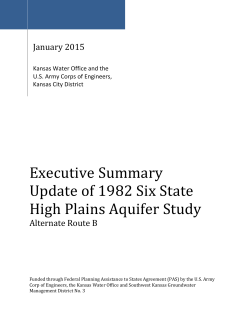 Executive Summary - Kansas Water Office