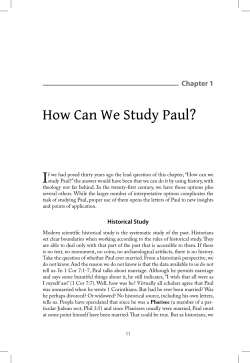 Chapter 1 - Augsburg Fortress