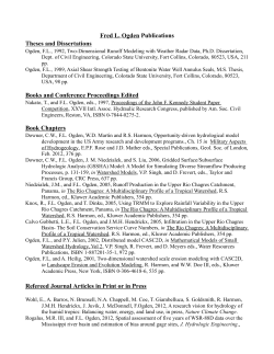 Fred L. Ogden Publications Theses and Dissertations Books and