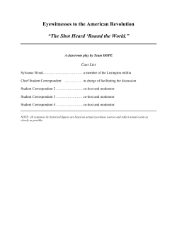 Play Script - Roadmap to Last Best Hope