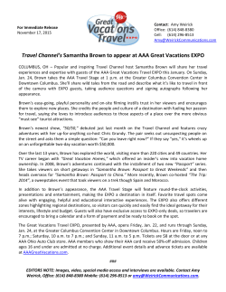 2016 AAA Travel EXPO-Samantha Brown
