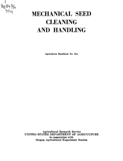 mechanical seed cleaning and handling