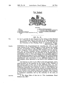 51 VICT 1887 No 39 Australasian Naval Defence